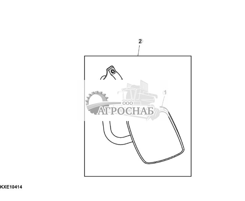 Комплект бордюрного зеркала, левая сторона - ST888134 548.jpg